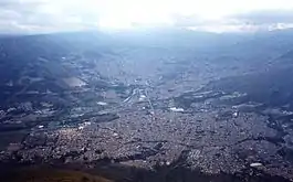 View of the Aburra Valley in the city of Medellín