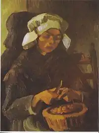 Peasant Woman Peeling Potatoes, 1885, Private collection (F145)