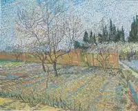 Orchard with Peach Trees in Blossom April, 1888Private collection (F551)