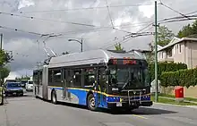 Image 54The Vancouver trolleybus system completed the transition to an exclusively low-floor fleet in 2009. (from Trolleybus)