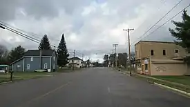 Looking west along Main Street