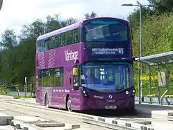 Image 244Level-boarding onto a double-decker bus on the Leigh-Salford-Manchester Bus Rapid Transit (from Guided bus)