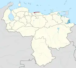 Location within Venezuela