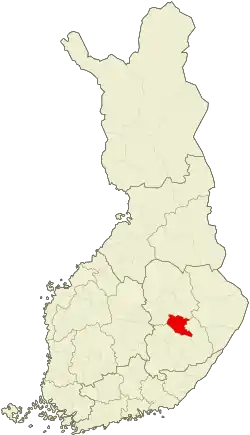 Location of Varkaus sub-region