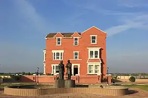 Kranti Teerth, Shyamji Krishna Varma Memorial, Mandvi, Kutch (replica of India House is visible in background)