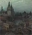 Voskresensky Bridge. By Apollinary Vasnetsov. Away see Troitsky Bridge