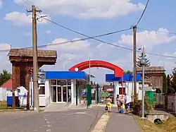 The current pedestrian border crossing between Slovakia and Ukraine in Veľké Slemence (Slovak side of the border, August 2018)