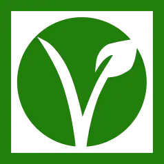 A vegan symbol