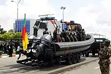 Image 32Military vehicles during a parade (from Cameroon)