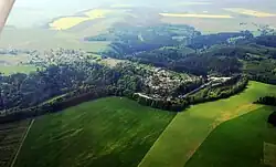 Aerial view of Petrovice