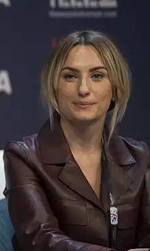 Venera Lumani at the 2016 Eurovision Song Contest