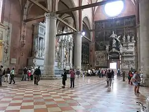 Interior of Santa Maria Gloriosa dei Frari