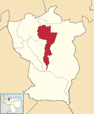 Location in Cojedes