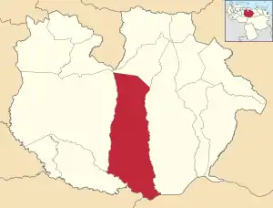 Location in Guárico