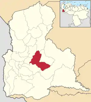 Location in Táchira