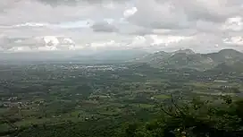 Areal view of Vennandur block from Alavaimalai