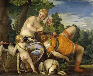 The pendant, Venus and Adonis, Prado