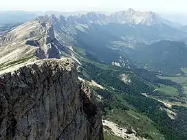 The view north from the highest point