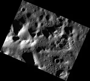 Verdi crater hollows