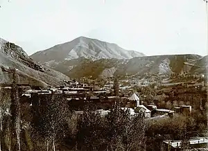 Town panorama in the early 1900s