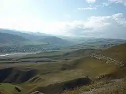 Landscape near the selo of Verkhny Kurkuzhin in Baksansky District