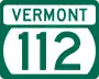 Vermont Route 112 marker