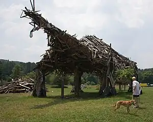 Image 20Vermontasaurus sculpture in Post Mills, in 2010 (from Vermont)