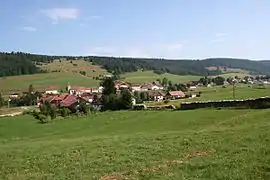 A general view of Verrières-de-Joux