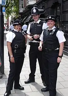 Metropolitan Police officers in Soho, London (2007).