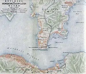 Original route of KCR line in Kowloon