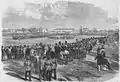 Presentation of Colours of Victoria Rifles of Canada in Montreal, 1862