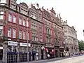 Victoria Street, showing Lisbon Buildings, Ashcroft Buildings and former Bank of Liverpool