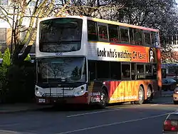 Image 122An Alexander Dennis Enviro500 equipped with bike rack, servicing Victoria, British Columbia, Canada. (from Double-decker bus)