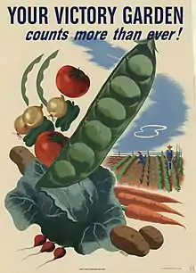 American WWII-era poster promoting Victory gardens