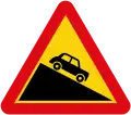 Steep descent