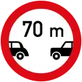 Minimum safe distance