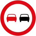 Overtaking prohibited