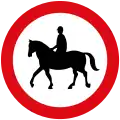 No horse riding