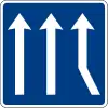 Merging traffic lane