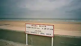 Dog White and Dog Red sectors on Omaha Beach