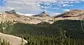 Mt. McArthur (left), Isolated Peak (center), Whaleback Mountain (right)