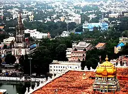 View from atop the temple