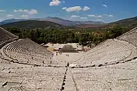 Image 86The ancient theatre of Epidaurus continues to be used for staging ancient Greek plays. (from Culture of Greece)