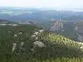 View from the top of the Black Elk Peak lookout tower.