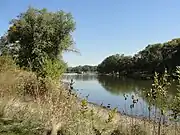 A view of the Fox River from Montgomery Park