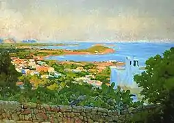 View of Santa Eulària (1943) by Rigoberto Soler