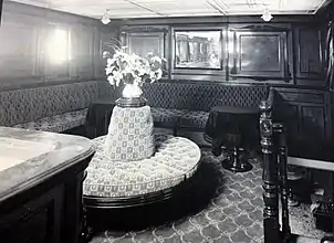 View of saloon on Ben-my-Chree