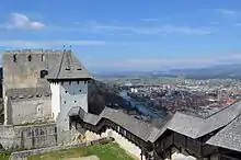 View over Celje from Old town castle