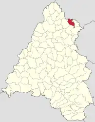 Location in Bihor County