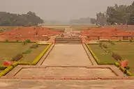 The view of the entrance from the Stupa.